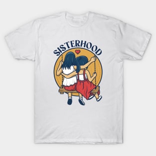 sisterhood artwork cartoon T-Shirt